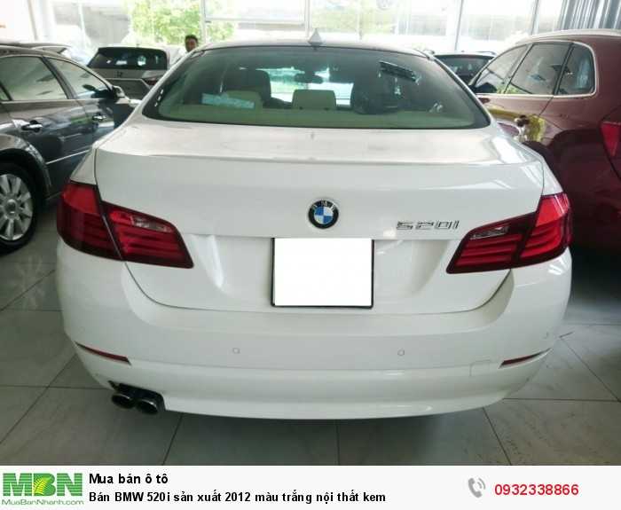 Bán BMW 520i sản xuất 2012 màu trắng nội thất kem