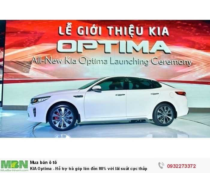 KIA Optima - Hỗ trợ trả góp lên đến 80% với lãi suất cực thấp