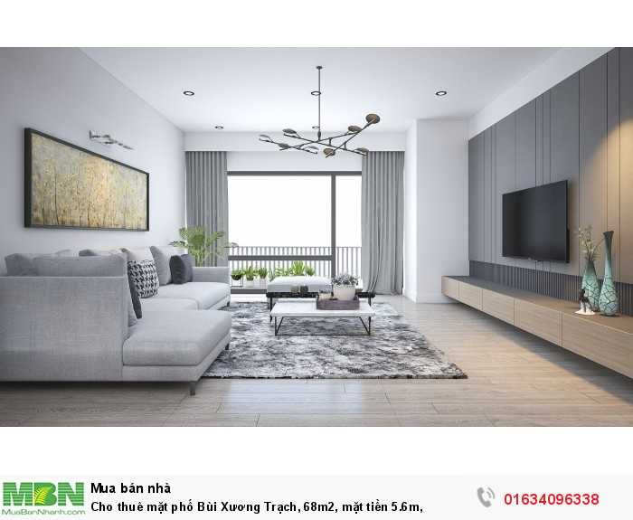 Cho thuê mặt phố Bùi Xương Trạch, 68m2, mặt tiền 5.6m,