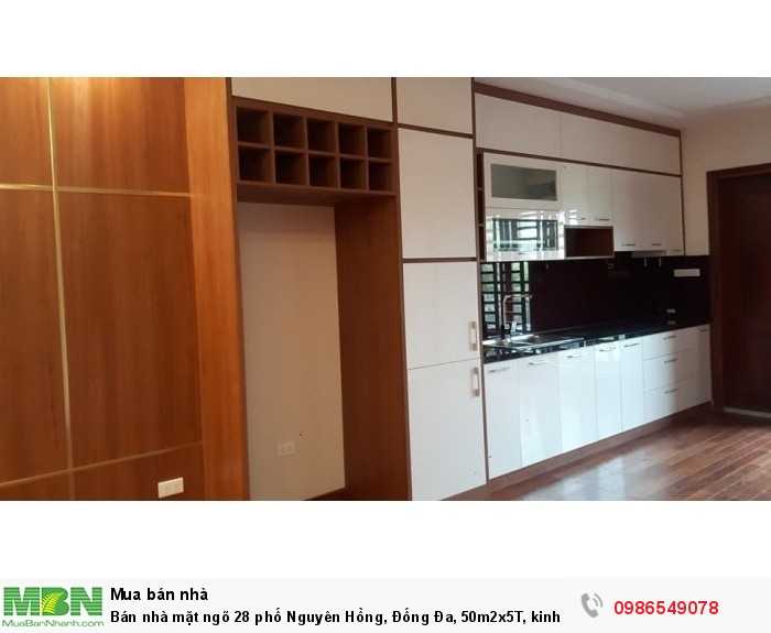 Bán nhà mặt ngõ 28 phố Nguyên Hồng, Đống Đa, 50m2x5T, kinh doanh sầm uất, vỉa hè 4m, 13 tỷ.