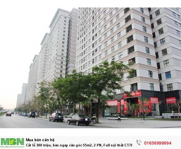 Cắt lỗ 300 triệu, bán ngay căn góc 55m2, 2 PN, Full nội thất CT7K ParkView Residence, Dương Nội, HĐ