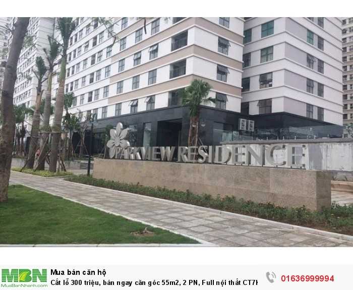 Cắt lỗ 300 triệu, bán ngay căn góc 55m2, 2 PN, Full nội thất CT7K ParkView Residence, Dương Nội, HĐ