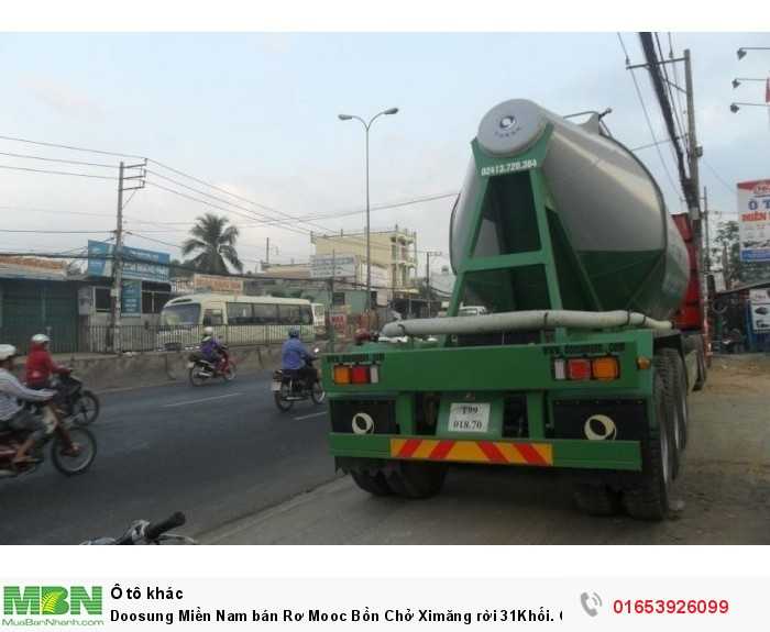 Doosung Miền Nam bán Rơ Mooc Bồn Chở Ximăng rời 31Khối. Giá 635TR