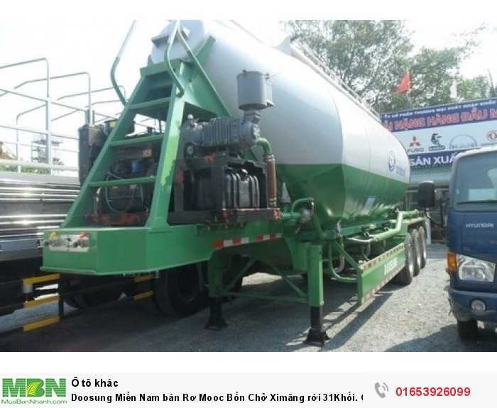 Doosung Miền Nam bán Rơ Mooc Bồn Chở Ximăng rời 31Khối. Giá 635TR