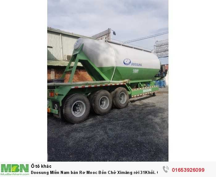 Doosung Miền Nam bán Rơ Mooc Bồn Chở Ximăng rời 31Khối. Giá 635TR