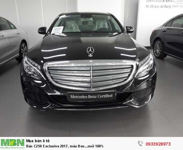 Bán Mercedes C250 Exclusive 2017, màu Đen...mới 100%, ưu đãi
