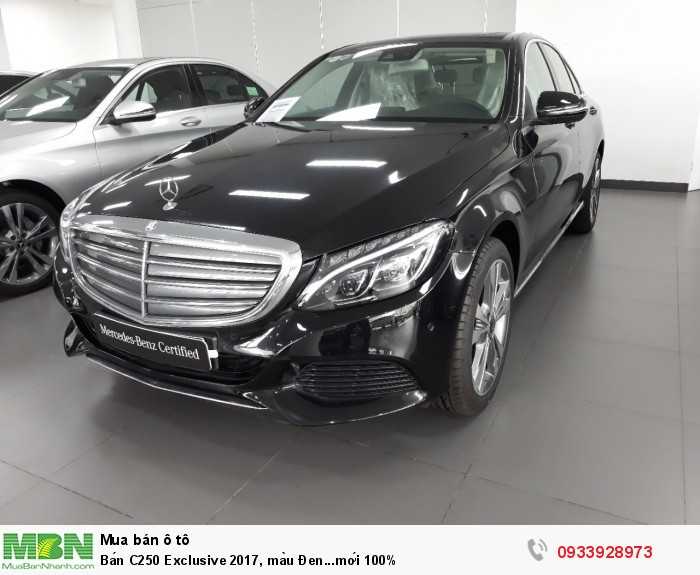 Bán Mercedes C250 Exclusive 2017, màu Đen...mới 100%, ưu đãi