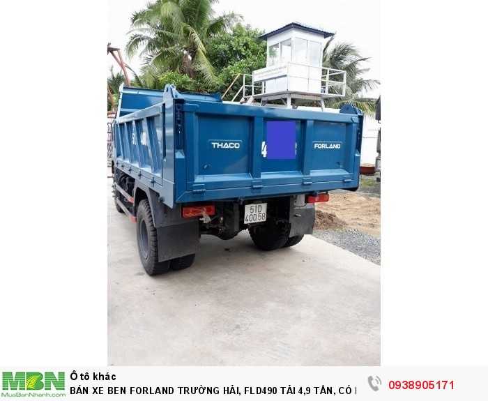 Bán Xe Ben Forland Trường Hải, Fld490 Tải 4,9 Tấn, Có Hỗ Trợ Trả Góp Khi Mua Xe Ben