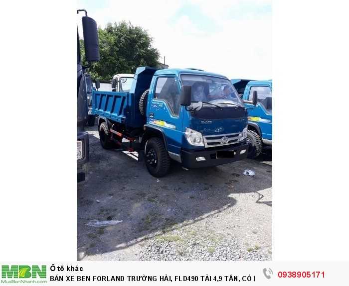 Bán Xe Ben Forland Trường Hải, Fld490 Tải 4,9 Tấn, Có Hỗ Trợ Trả Góp Khi Mua Xe Ben