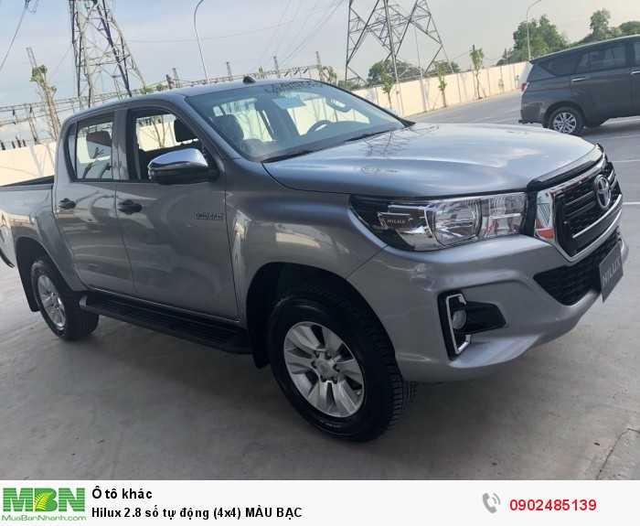 Hilux 2.8 số tự động (4x4) MÀU BẠC