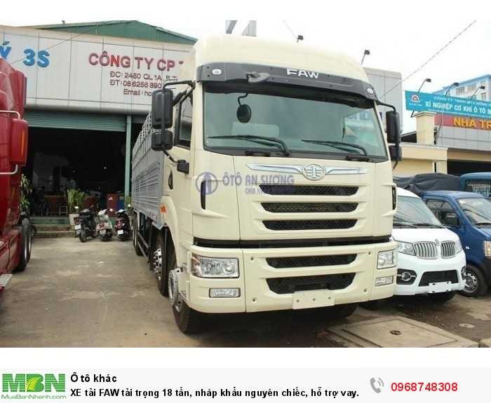 Xe Tải Faw Tải Trọng 18 Tấn, Nhâp Khẩu Nguyên Chiếc, Hỗ Trợ Vay 90%
