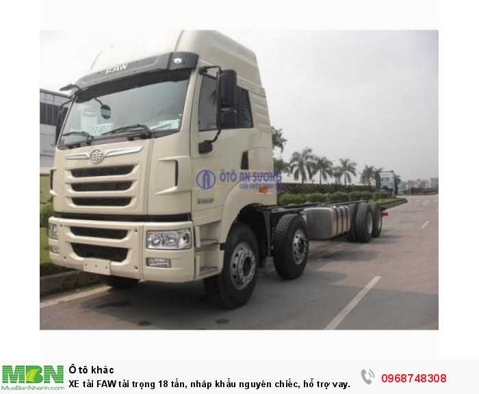Xe Tải Faw Tải Trọng 18 Tấn, Nhâp Khẩu Nguyên Chiếc, Hỗ Trợ Vay 90%