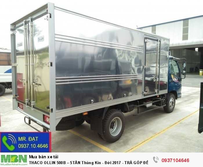 Thaco Ollin 500B – 5Tấn Thùng Kín - Đời 2017 - Trả Góp Đến 90%