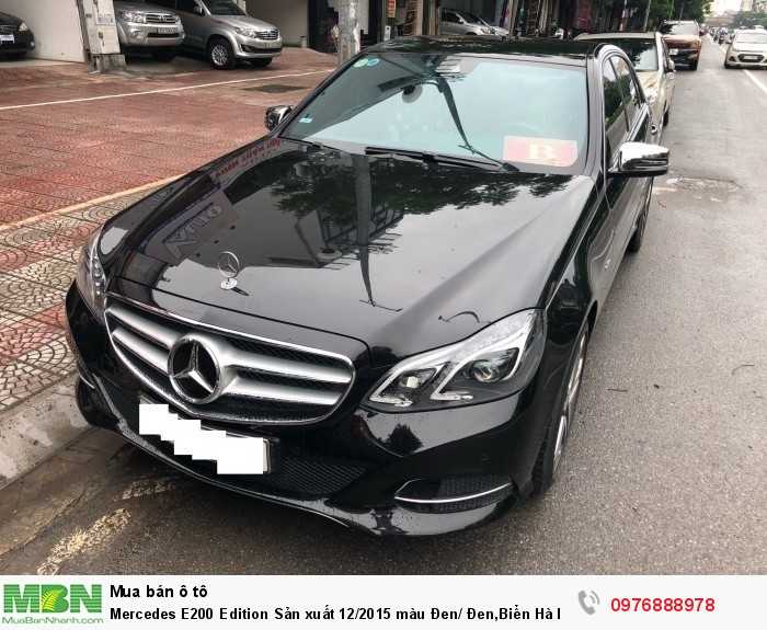 Mercedes E200 Edition Sản xuất 12/2015 màu Đen/ Đen,Biển Hà Nộ