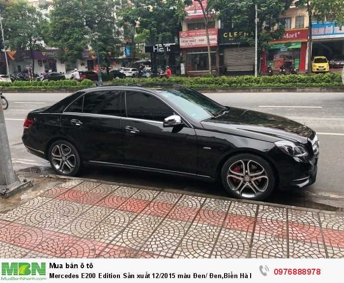 Mercedes E200 Edition Sản xuất 12/2015 màu Đen/ Đen,Biển Hà Nộ