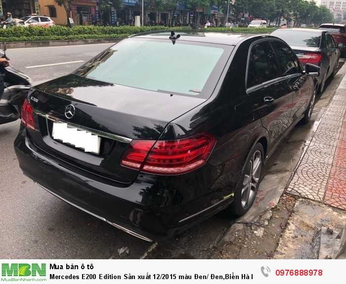 Mercedes E200 Edition Sản xuất 12/2015 màu Đen/ Đen,Biển Hà Nộ