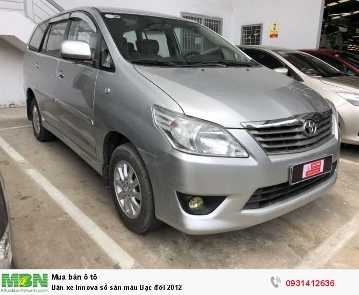 Bán xe Innova số sàn màu Bạc đời 2012