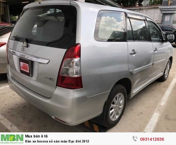 Bán xe Innova số sàn màu Bạc đời 2012