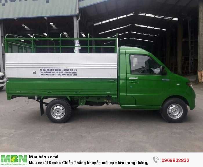Mua xe tải Kenbo Chiến Thắng khuyến mãi cực lớn trong tháng, giá tốt toàn miền Nam