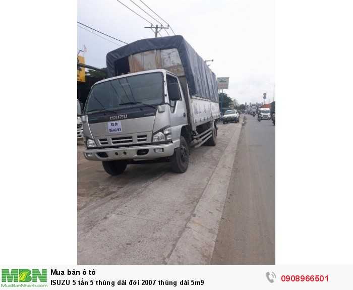ISUZU 5 tấn 5 thùng dài đời 2007 thùng dài 5m9