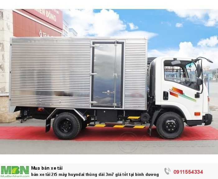 Bán Xe Tải 2T5 Máy Huyndai Thùng Dài 3M7 Giá Tốt Tại Bình Dương