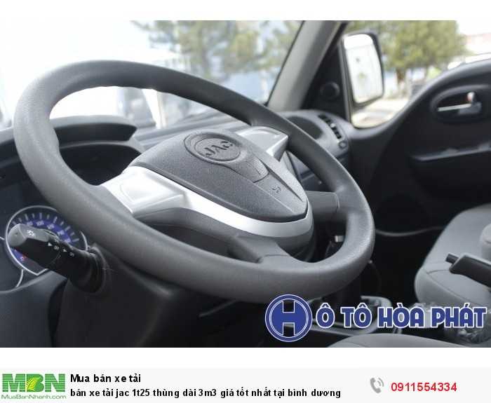 Bán xe tải Jac 1t25 thùng dài 3m3 giá tốt nhất tại Bình Dương