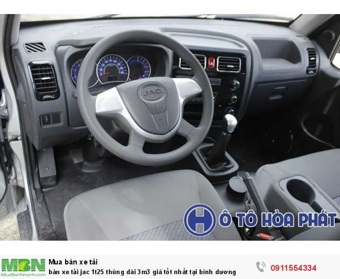 Bán xe tải Jac 1t25 thùng dài 3m3 giá tốt nhất tại Bình Dương