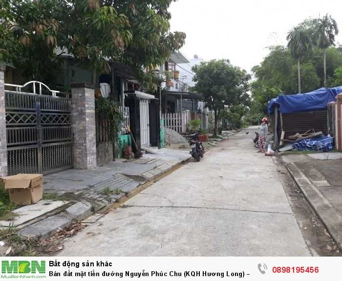 Bán đất mặt tiền đường Nguyễn Phúc Chu (KQH Hương Long) – 91.5m2 – Bao sổ