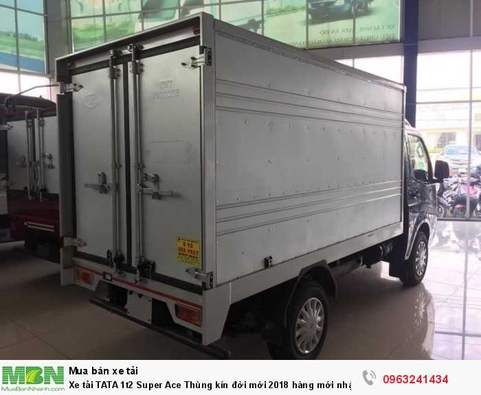 Xe tải TATA 1t2 Super Ace Thùng kín đời mới 2017 hàng mới nhập khẩu + Giảm 10tr 1 chiếc