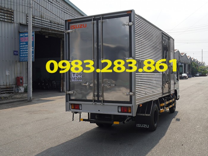 Bán xe tải Isuzu 1t9 thùng kín |truck Isuzu 1 t 9 - hỗ trợ trả góp 90%.