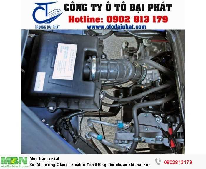 Xe tải Trường Giang T3 cabin đơn 810kg tiêu chuẩn khí thải Euro 4 2