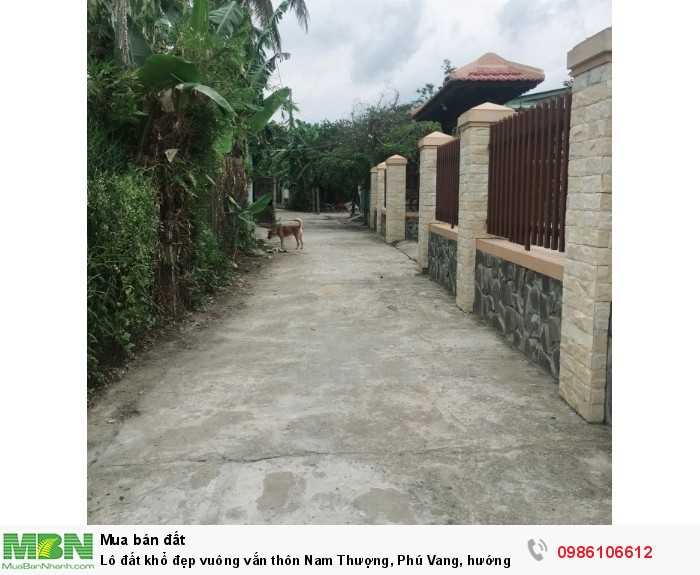 Lô đất khổ đẹp vuông vắn thôn Nam Thượng, Phú Vang, hướng bắc, giá 560 triệu