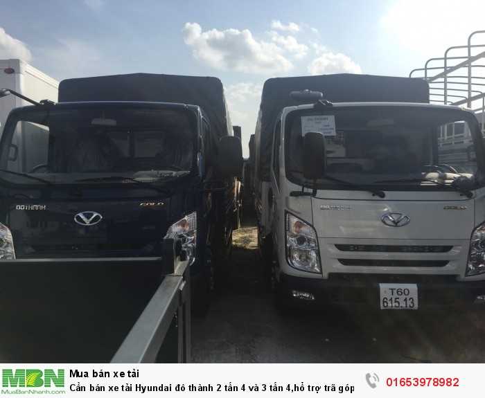 Cần bán xe tải Hyundai đô thành 2 tấn 4 và 3 tấn 4,hổ trợ trã góp 70-80%.