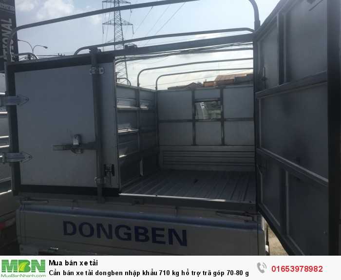Cần bán xe tải Dongben nhập khẩu 710 kg hổ trợ trảgóp 70-80 giá trị xe