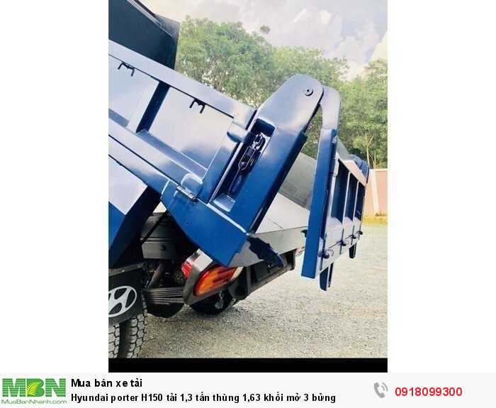 Hyundai Porter H150 tải 1,3 tấn thùng 1,63 khối mở 3 bửng
