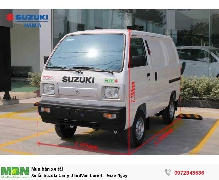 Xe tải Suzuki Carry BlindVan Euro 4 - Giao Ngay