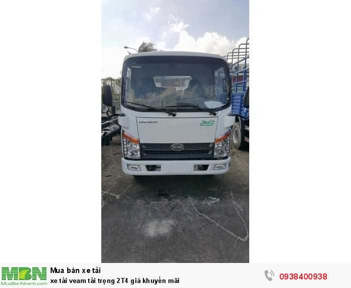 Xe tải veam tải trọng 2T4 giá khuyến mãi