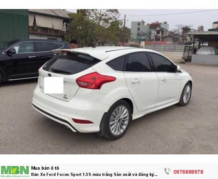 Bán Xe Ford Focus Sport 1.5S màu trắng Sản xuất và đăng ký 06.2018 Biển Hà Nội.