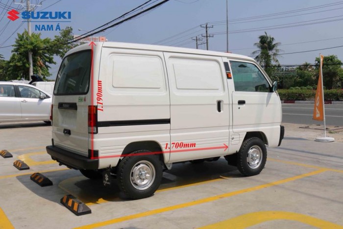 Xe SUZUKI BLIND VAN tải trọng 580kh , giải phấp vận chuyển trong nội thành