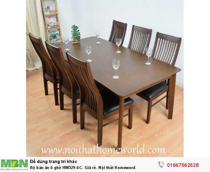 Bộ bàn ăn 6 ghế HW329-6C- Giá rẻ- Nội thất Homeword