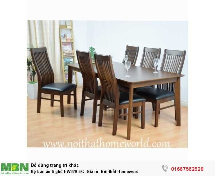 Bộ bàn ăn 6 ghế HW329-6C- Giá rẻ- Nội thất Homeword