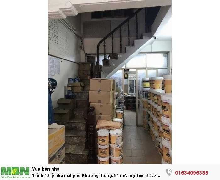 Nhà mặt phố Khương Trung, 81 m2, mặt tiền 3.5, 2 tầng.