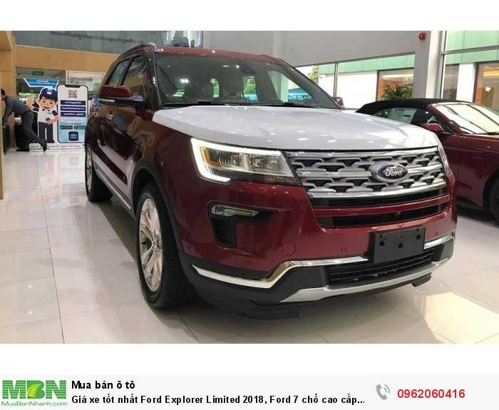 Giá xe tốt nhất Ford Explorer Limited 2018, Ford 7 chổ cao cấp nhất nhập từ Mỹ.