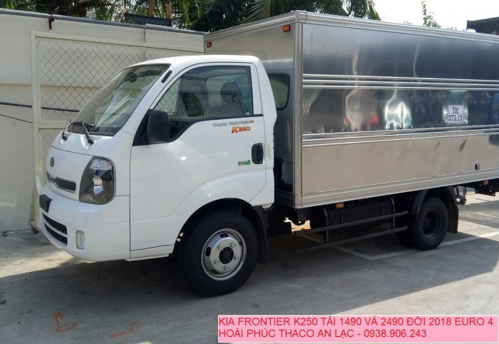 Giá xe tải 2 tấn 4 K250 đời 2018 , tiêu chuẩn Euro 4 động cơ Hyundai