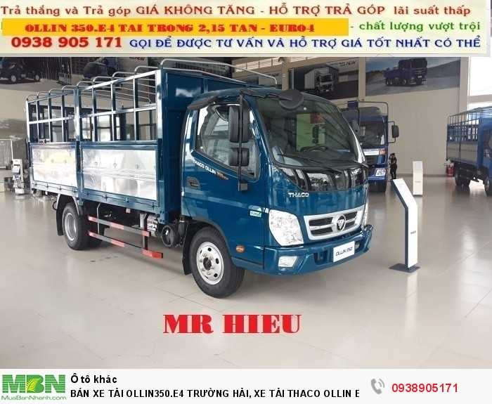 Bán Xe Tải Ollin350.E4 Trường Hải, Xe Tải Thaco Ollin Euro4 Chạy Trong Thành Phố Thùng Dài 4,4m