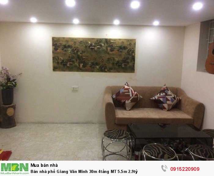 Bán nhà phố Giang Văn Minh 30m 4tầng MT 5.5m 2.9tỷ