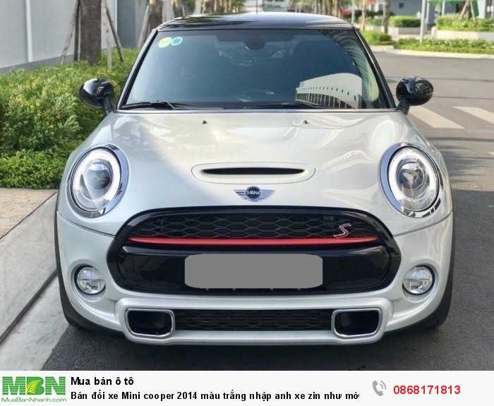 Bán đổi xe Mini cooper 2014 màu trắng nhập anh xe zin như mới