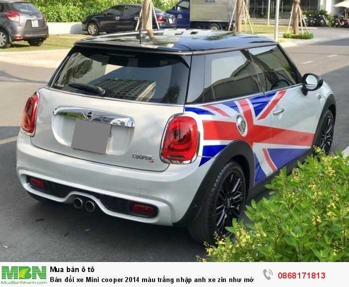 Bán đổi xe Mini cooper 2014 màu trắng nhập anh xe zin như mới