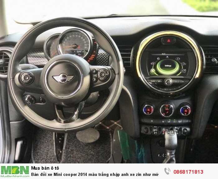 Bán đổi xe Mini cooper 2014 màu trắng nhập anh xe zin như mới