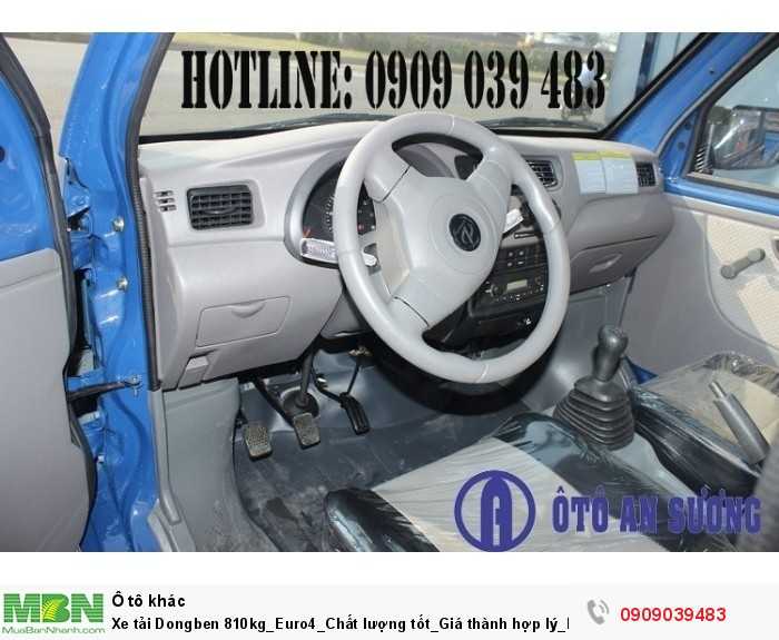 Xe tải Dongben 810kg_Euro4_Chất lượng tốt_Giá thành hợp lý_Bảo hành 2 năm. Có 20 triệu là có xe.